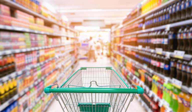 Shopping in a supermarket with visual impairment